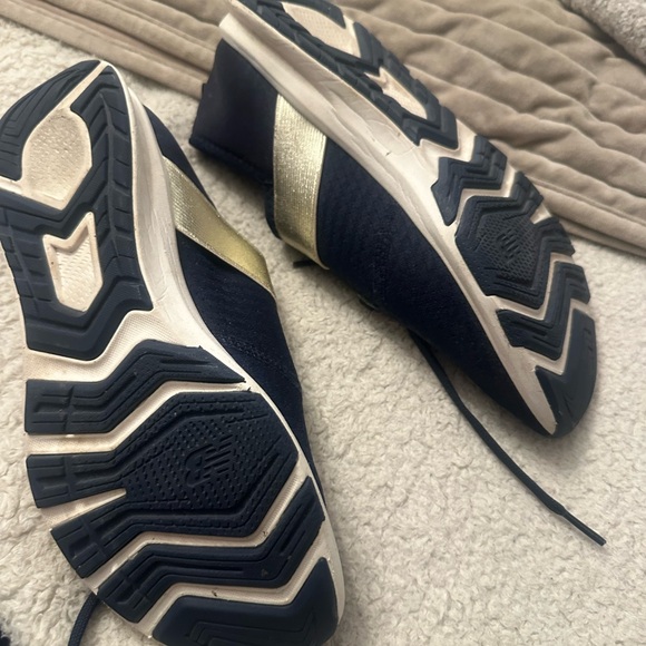 New Balance Navy Blue and Gold Women's Sneakers - Picture 3 of 3